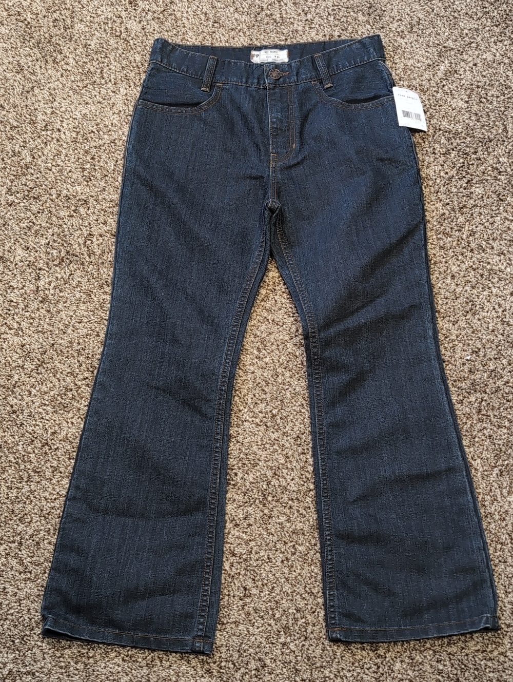Free People Flare Cropped Stormy Size 25 NEW
